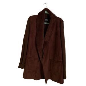 Urban Retro Women’s Jacket  Faux Fur, Polyester And Sweater Sleeves Size XL